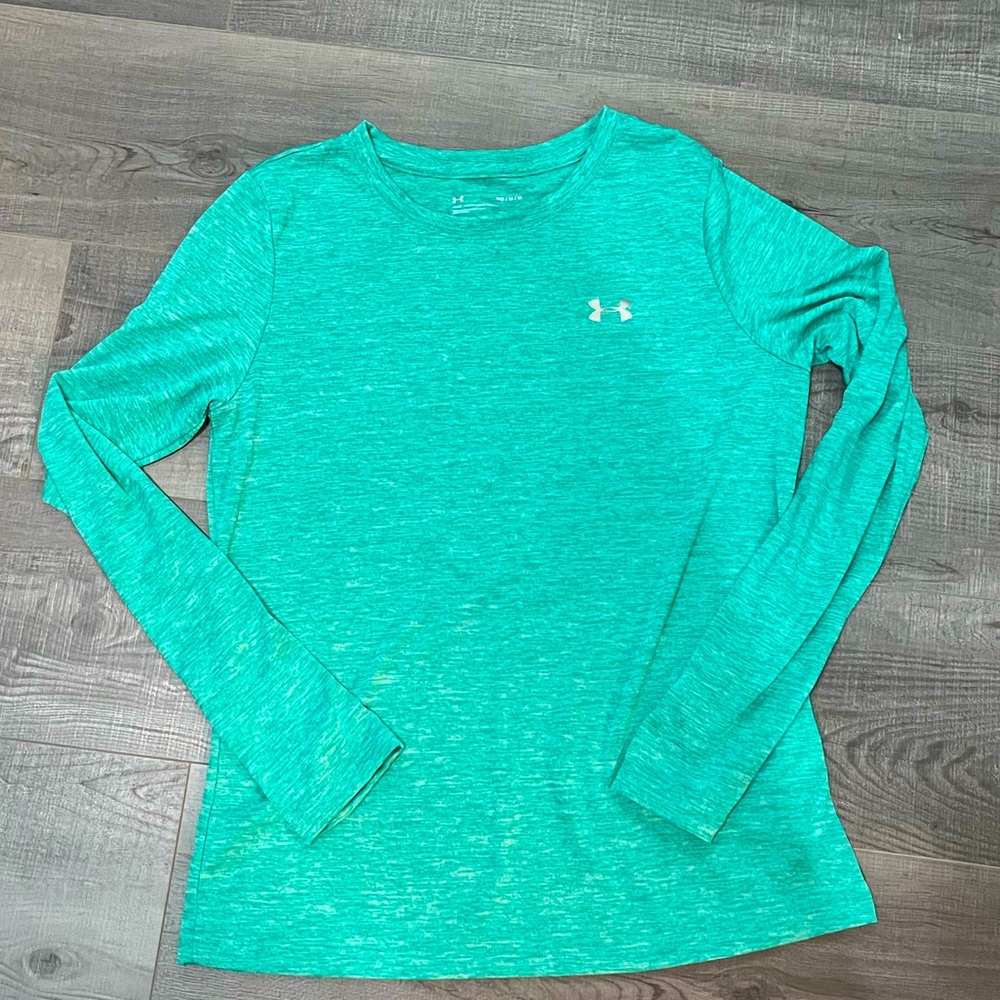 UnderArmour Heat Gear Teal Heathered Longsleeve
